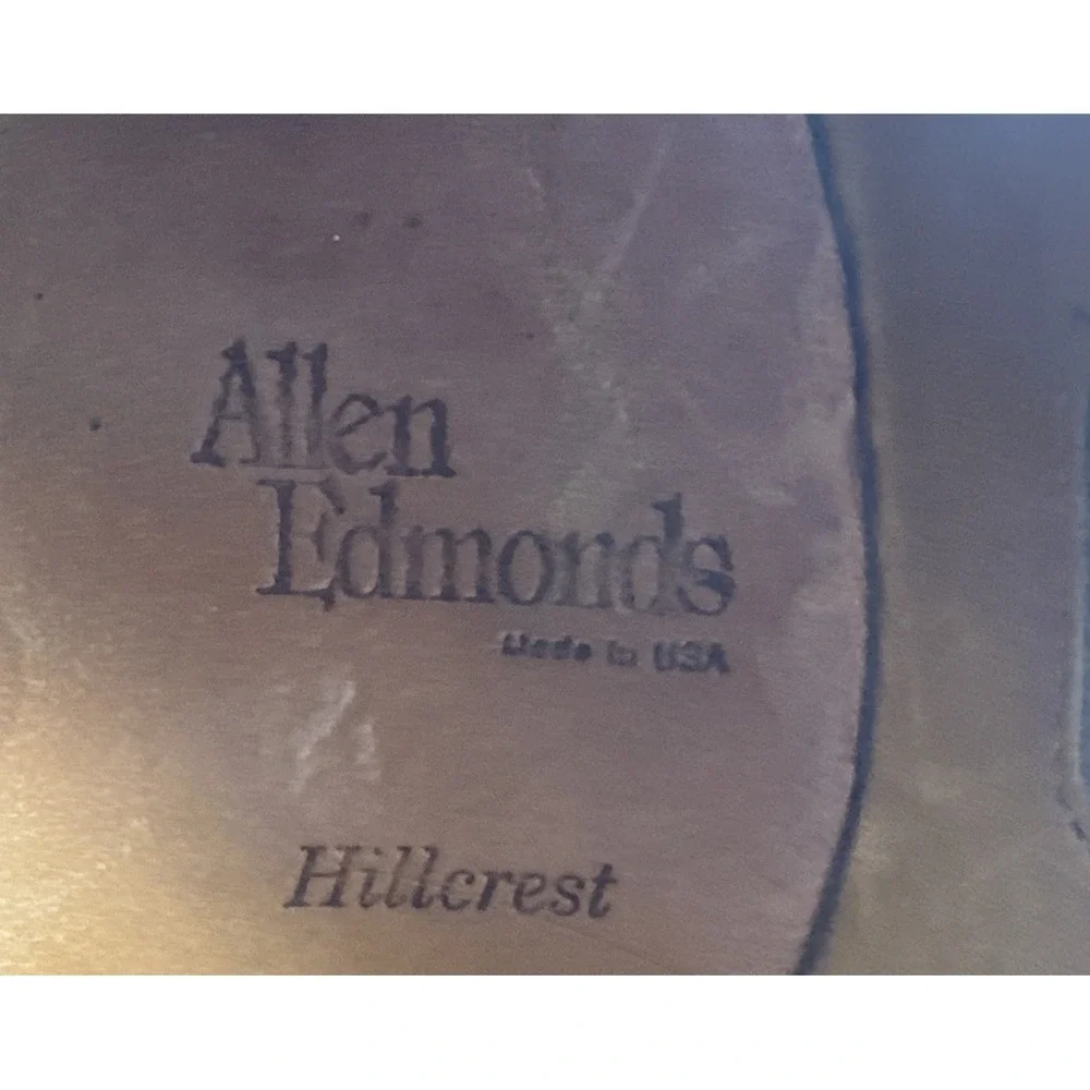 Allen Edmonds Men's 10.5 Hillcrest Shoes Oxford Apron Toe Wedding Formal Office